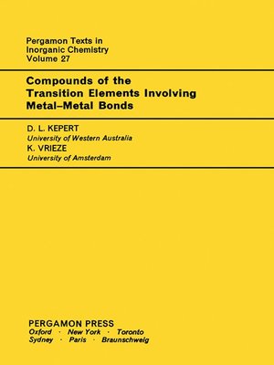 cover image of Pergamon Texts in Inorganic Chemistry, Volume 27